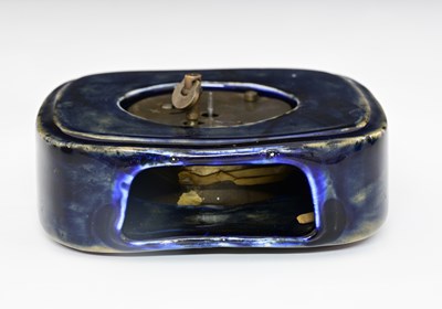 Lot 19 - 'Pomegranate' a Moorcroft Pottery mantel clock...