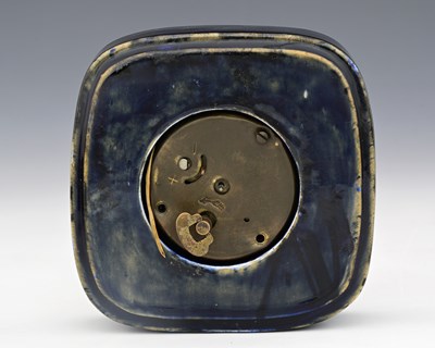 Lot 19 - 'Pomegranate' a Moorcroft Pottery mantel clock...
