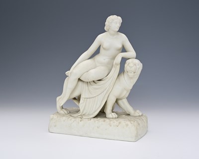 Lot 627 - A Parian figure group, 19th Century, Ariadne...