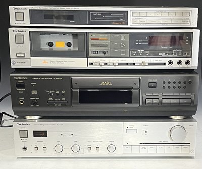 Lot 205 - A collection of Technics hi-fi seperates to...