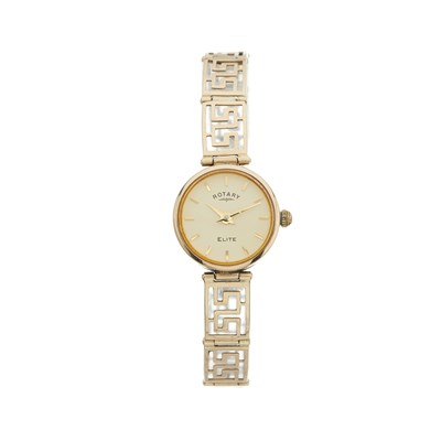 Lot 233 - Rotary, a 9ct gold Elite bracelet watch