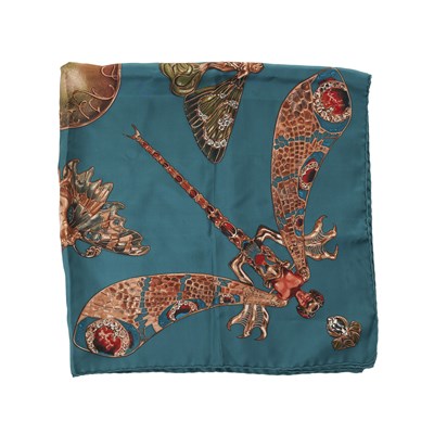 Lot 347 - Lalique Paris, a Nymphes Aillees silk scarf.