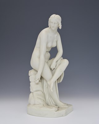 Lot 630 - An English Parian ware figure of a female nude...