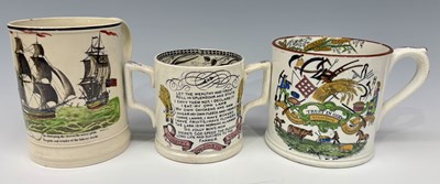 Lot 120 - Three 19th century transfer printed pottery...