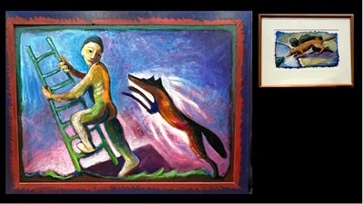 Lot 528 - Hugh Dunford Wood (British, 1950-2026), a...