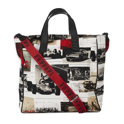 Lot 292 - Ferrari, a large canvas tote.