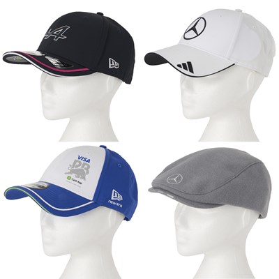 Lot 299 - Four Formula One caps.