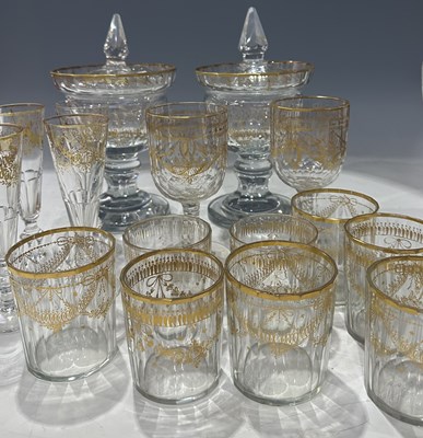 Lot 47 - A collection of 19th century Bohemian glass,...