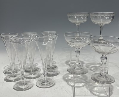 Lot 39 - A collection of 19th century and later glasses...