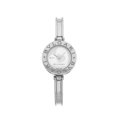 Lot 186 - Bulgari, a stainless steel B.zero1 Heart bracelet watch