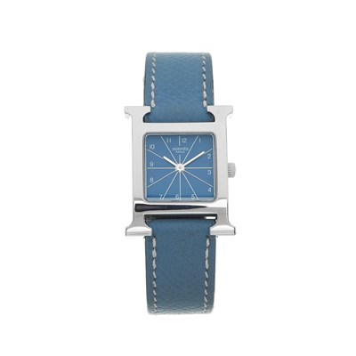 Lot 198 - Hermès, a stainless steel Heure H wrist watch