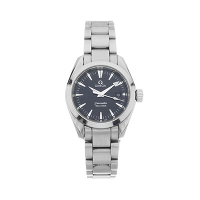Lot 213 - Omega, a stainless steel Aqua Terra bracelet watch