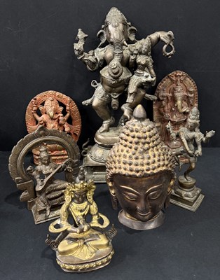 Lot 53 - A collection of East Asian and Indian cast...
