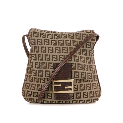 Lot 342 - Fendi, a Zucca Flap crossbody bag, designed...