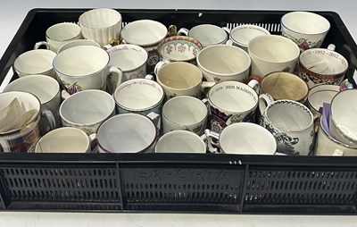 Lot 58 - A collection of Royal comemorative mugs,...