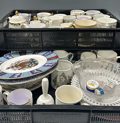 Lot 60 - A collection of Royal comemorative mugs,...