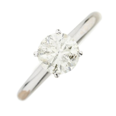 Lot 159 - A brilliant-cut diamond single-stone ring