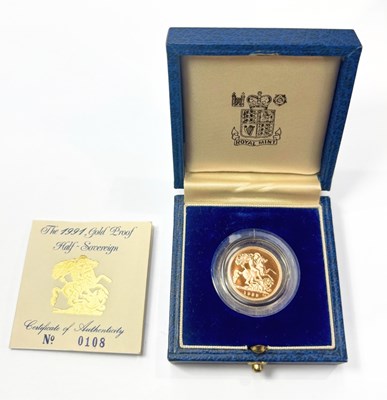 Lot 449 - An Elizabeth II gold half sovereign, 1991,...