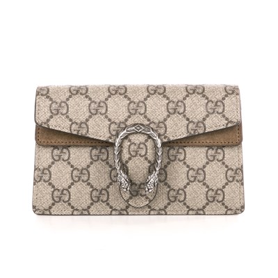 Lot 330 - Gucci, a mini GG Supreme Dionysus chain wallet,...
