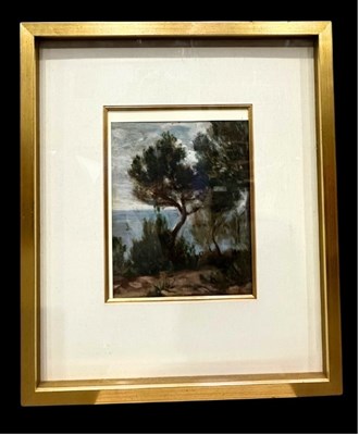 Lot 509 - A 20th century painting of a coastal scene...