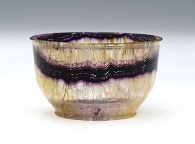 Lot 95 - A 19th century Derbyshire Blue John bowl, ogee...