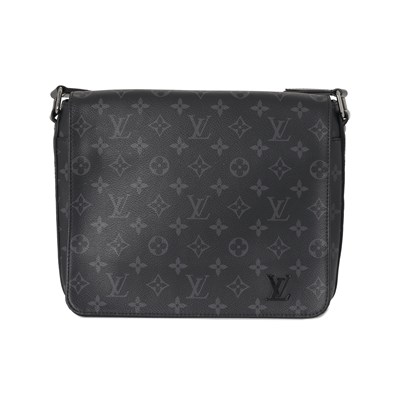 Lot 364 - Louis Vuitton, a monogram eclipse District PM messenger bag.