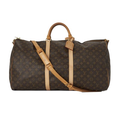 Lot 377 - Louis Vuitton, a monogram Keepall Bandouliere 60 luggage bag.