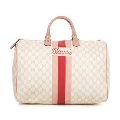 Lot 338 - Gucci, a large supreme Boston bag, crafted...