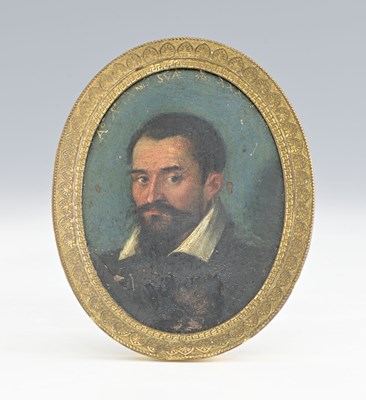 Lot 499 - A portrait miniature in frame