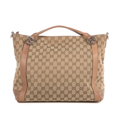 Lot 340 - Gucci, a monogram handbag, designed with the...