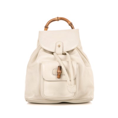 Lot 343 - Gucci, a small Bamboo backpack, featuring...