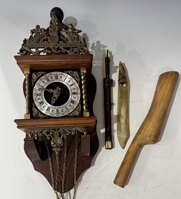 Lot 157 - A paper or letter knife carved from horn with...