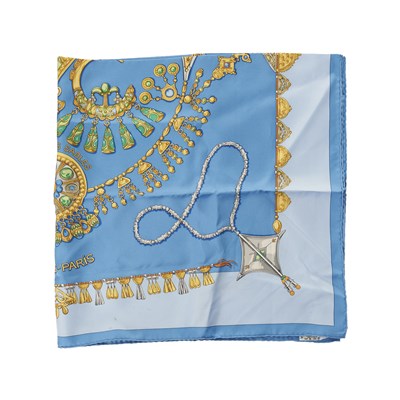 Lot 338 - Hermes, a Parures des Sables silk scarf.