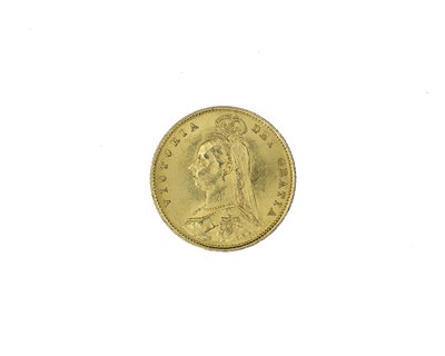 Lot 488 - Victoria, a gold half sovereign coin, shield...