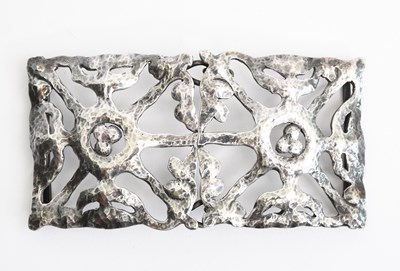 Lot 535 - A Liberty & Co silver belt buckle the design...