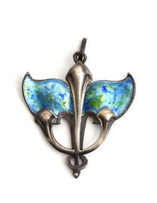 Lot 577 - A Liberty & Co silver and enamel pendant...