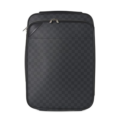 Lot 358 - Louis Vuitton, a damier graphite Pegase 50 rolling suitcase.