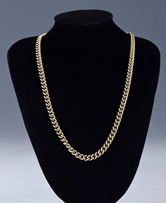 Lot 480 - A 9ct gold curb-link chain necklace