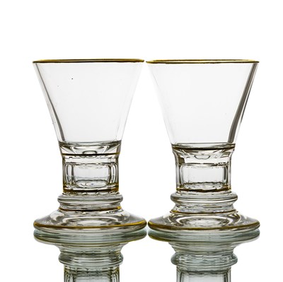 Lot 158 - J & L Lobmeyr, a pair of Secessionist liqueur...