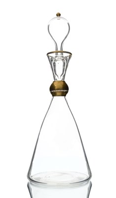 Lot 159 - A Secessionist glass liqueur decanter,...