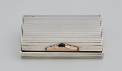 Lot 261 - A twentieth-century silver ribbed case, of...