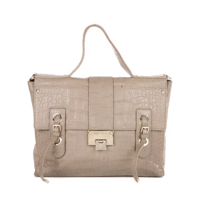 Lot 371 - Jimmy Choo, an embossed leather satchel,...