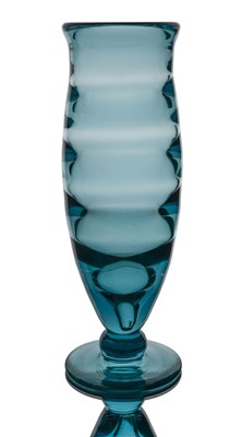 Lot 180 - Elis Burgh for Kosta, an Art Deco optic ribbed...