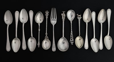 Lot 138 - A set of eight German 800 standard silver...