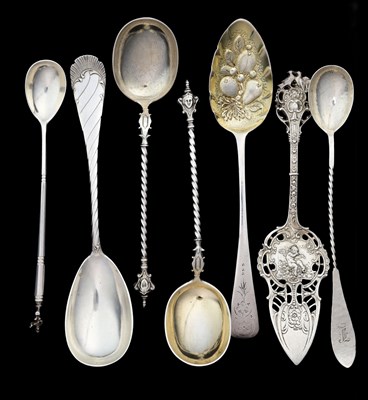 Lot 301 - A pair of Continental silver-coloured metal...