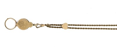 Lot 401 - An early 20th century longuard chain