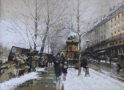 Lot 303 - Eugene Galien-Laloue (French, 1854-1941), a...