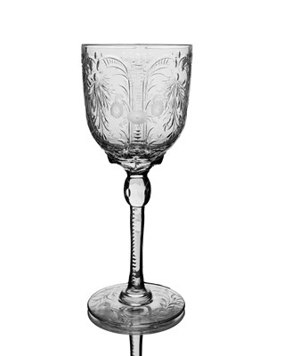Lot 171 - Thomas Webb and Sons, an intaglio cut claret...