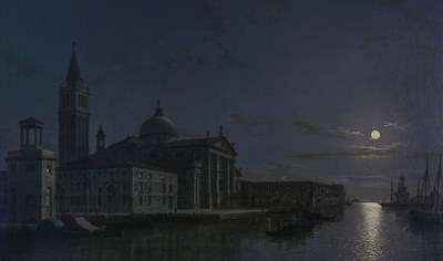 Lot 334 - Henry Pether (British, 1800-1880), Venice, The...