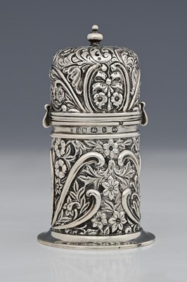 Lot 234 - A Victorian silver caster, by Henry Matthews,...